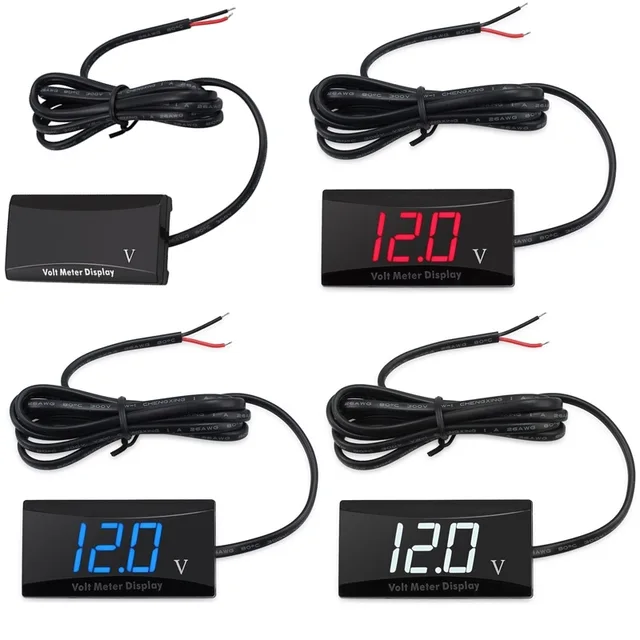 Mini woltomierz cyfrowy DC 4,5 V - 30 V Cyfrowy woltomierz panelowy do pomiaru napięcia dla 12 V Elektromobilny motocykl Samochodowy miernik ekranu LED