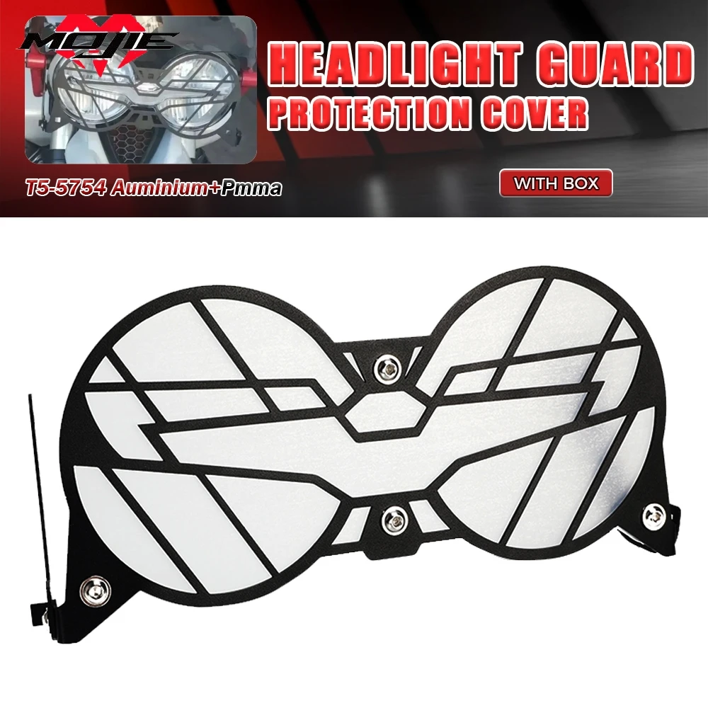 

For Moto Guzzi V85TT V85 V 85 TT 2019-2020-2021-2022-2023-2024 Motorcycle Folding Headlight Head Light Guard Protector Cover