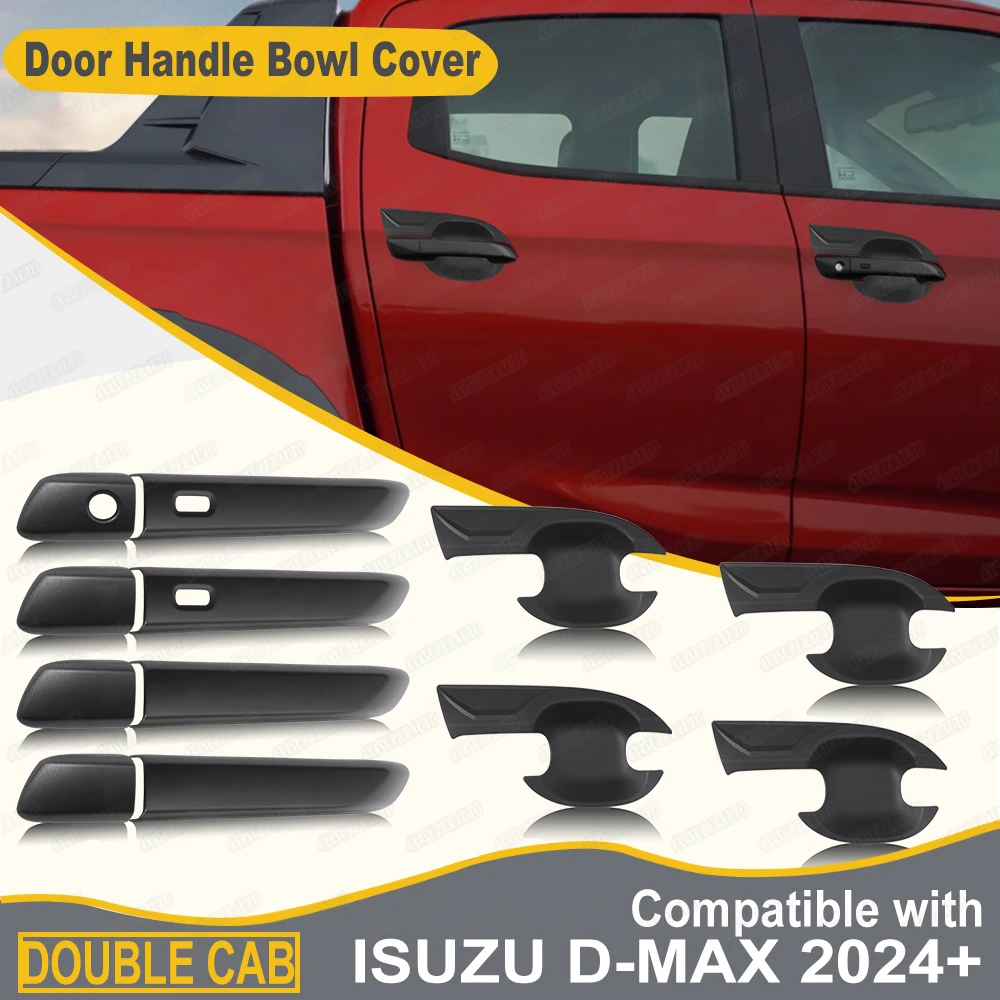 Door Handle Cover Bowl Insert For ISUZU D-MAX 2020 2021 2022 2023 2024 2025 Protection Covers Car Accessories Exterior Styling