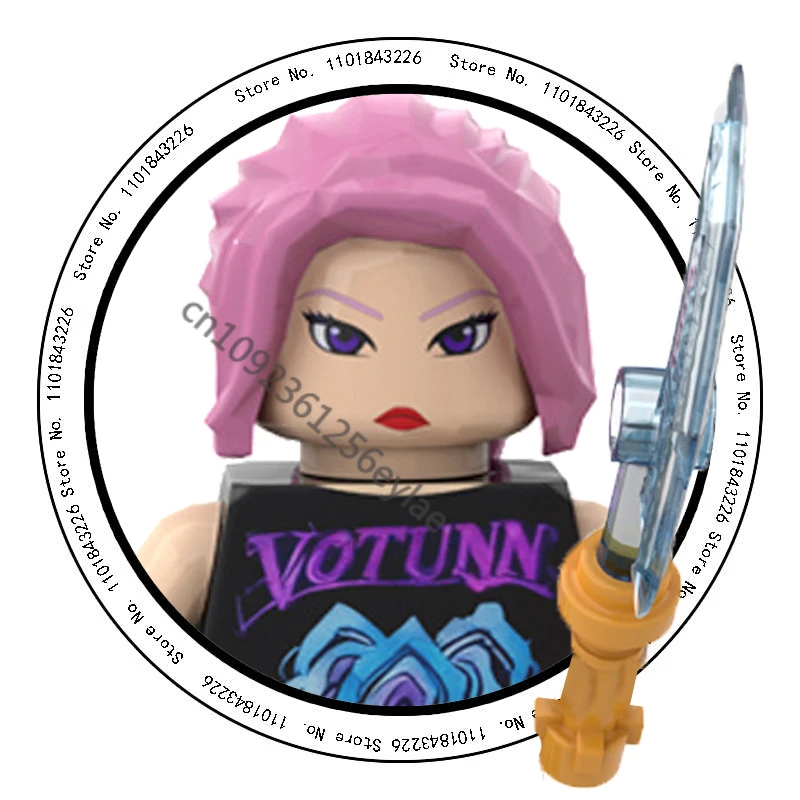 8 pçs kpop caçadores de demônios mini figura de ação blocos de construção rumi montagem modelo boneca blocos de construção brinquedo