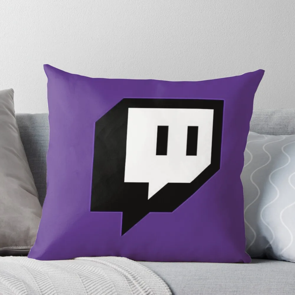 

Twitch logo Throw Pillow Pillow Case Christmas pillowcases for sofa cushions Pillowcase Cushion Child