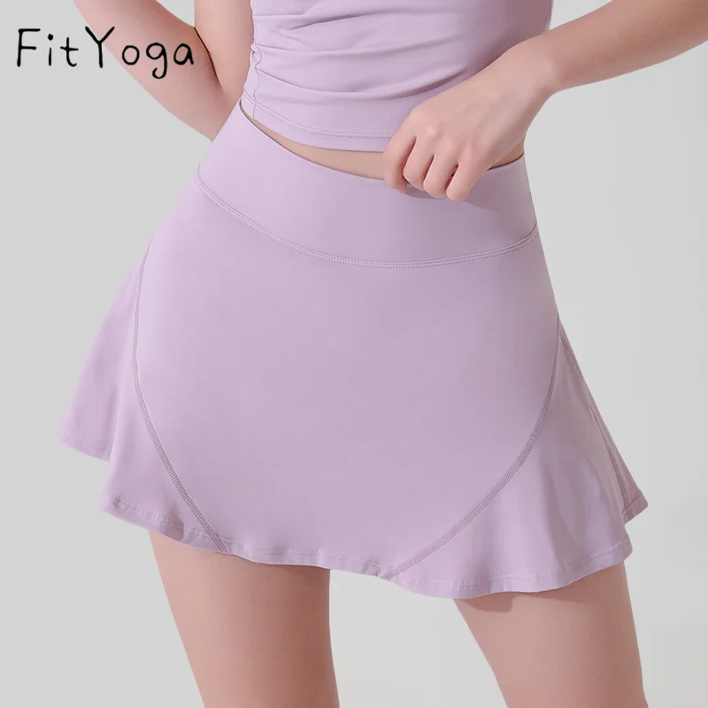 GymHUB Fitness Pants Stretchy Sweat-Absorbing Sports Running Training Quick-Drying Yoga Skirt