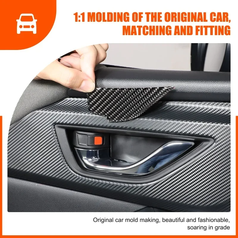 

For Subaru Crosstrek 2023-2024 Soft Carbon Fiber Car Inner Door Bowl Cover Trim Sticker Car Accessories