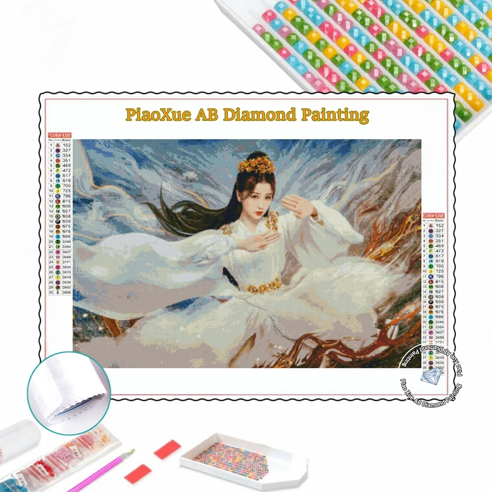 Love Between Fairy and Devil 5D AB Diamond Art Painting Cang Lan Jue Diy Embroidery Chinese Drama Cross Stitch Kits Home Decor