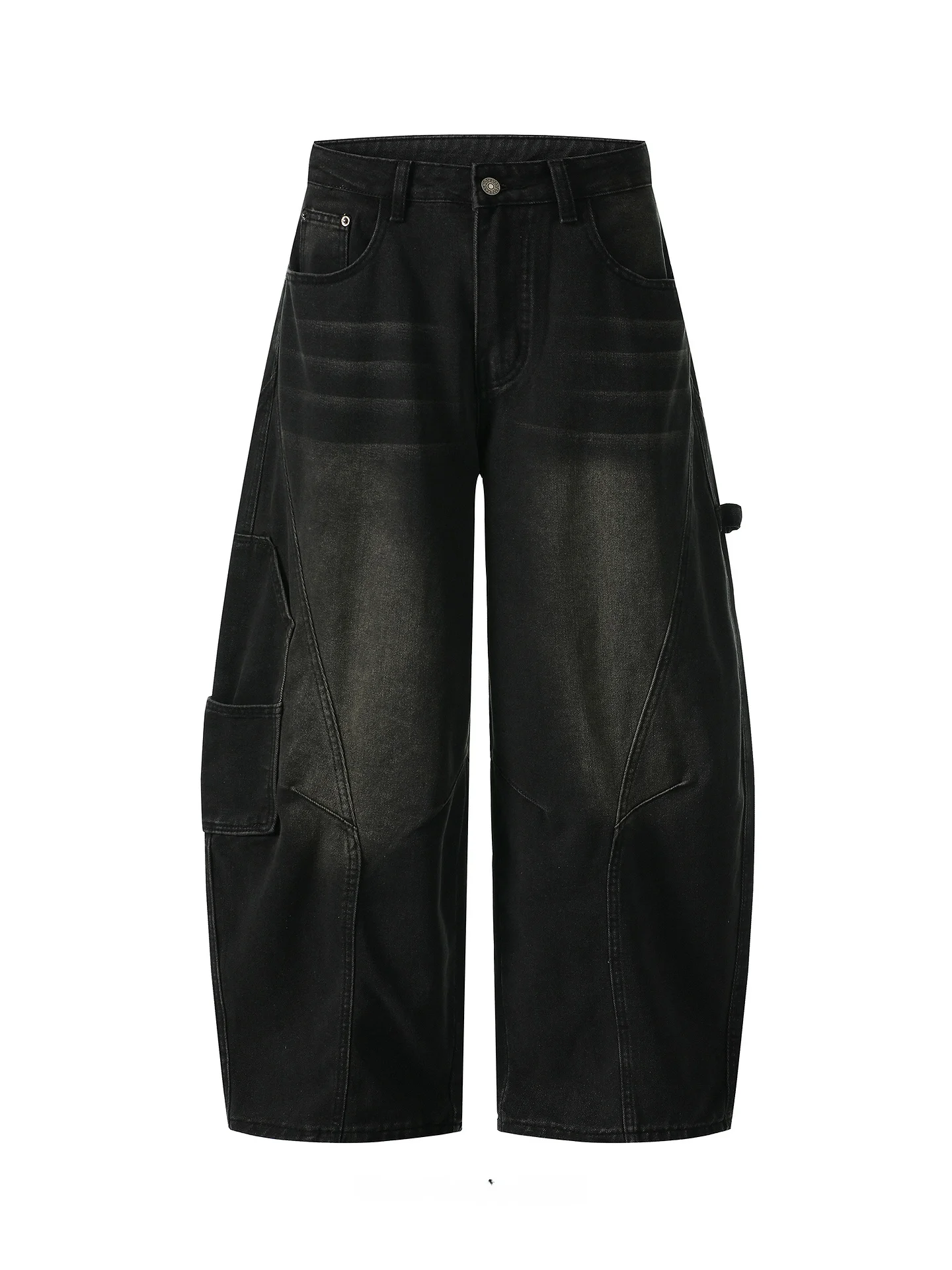 

Waed Loose Fit Vintage American High Street Jeans Youthful Trendy Biker Pants Versatile Casual Wear for Teens And Young Adults