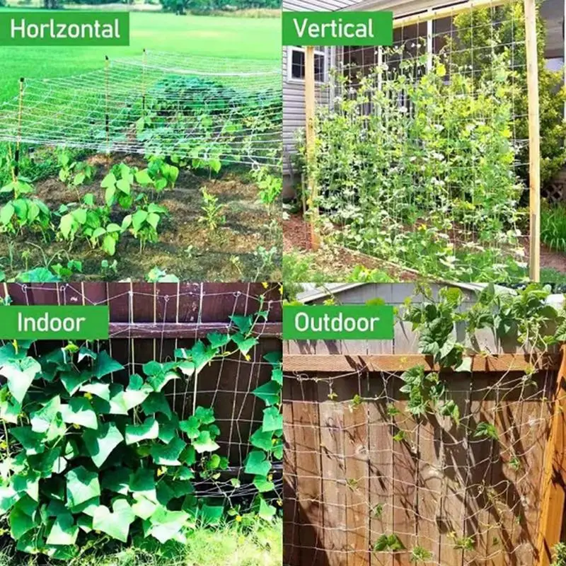 Tomate Trellis Net, Rede de escalada para legumes, Rede de cultivo ao ar livre, Planta de poliéster