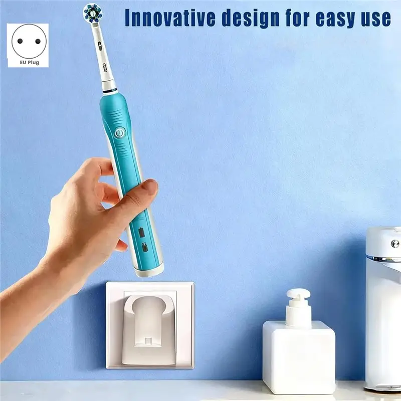 Base de carregamento por indução para escova de dentes elétrica Oral B iO PRO, modelo ABGI, com tomada europeia 220V.
