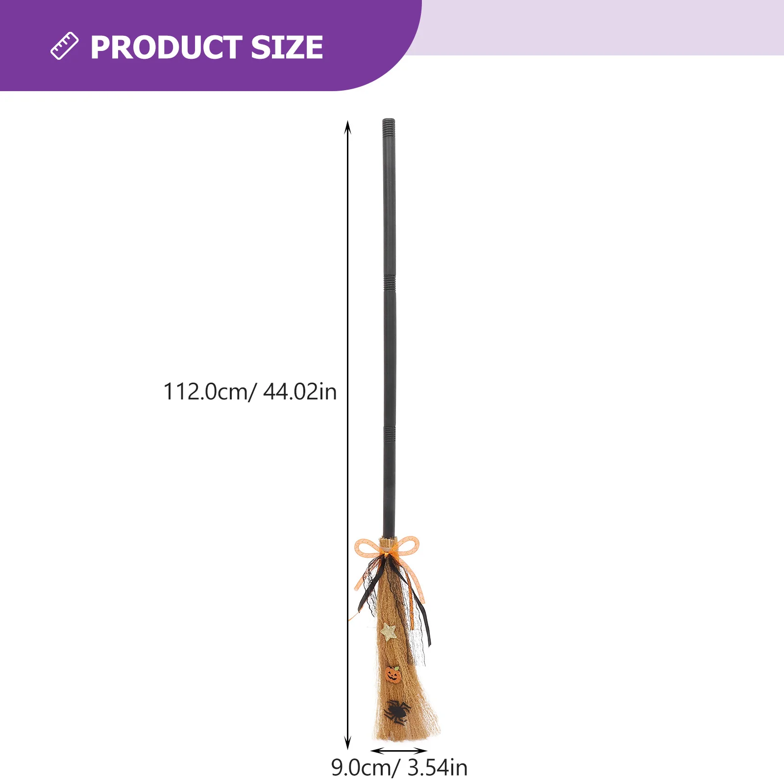 تحلق مكنسة الدعامة هالوين الساحرة مكنسة للأطفال حفلة تأثيري Besom زخرفة ديكور المنزل