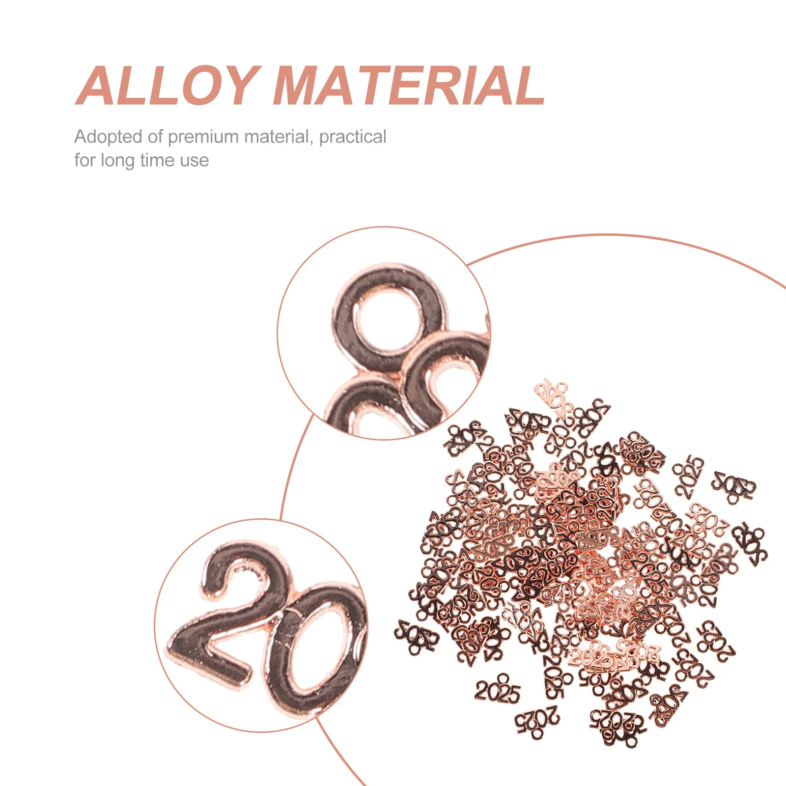 

100Pcs 2025 Charms DIY Jewelry Bracelets Earrings Keychain Pendants Alloy Memorial Charms 2025 DIY Charm 2023 Jewelry Pendants