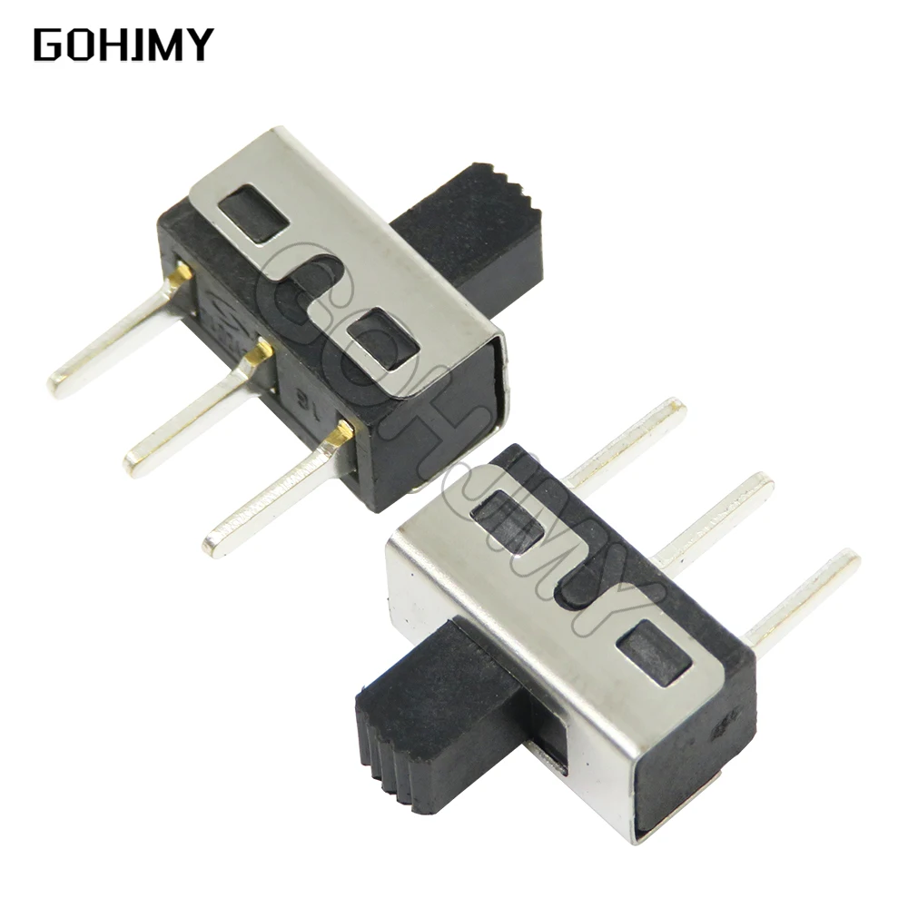 10PCS SS12D10 SS12D11 Toggle Switch 3Pin 1P2T Handle High 5mm Spacing 4.7mm SS12D10G5 Straight Curved new