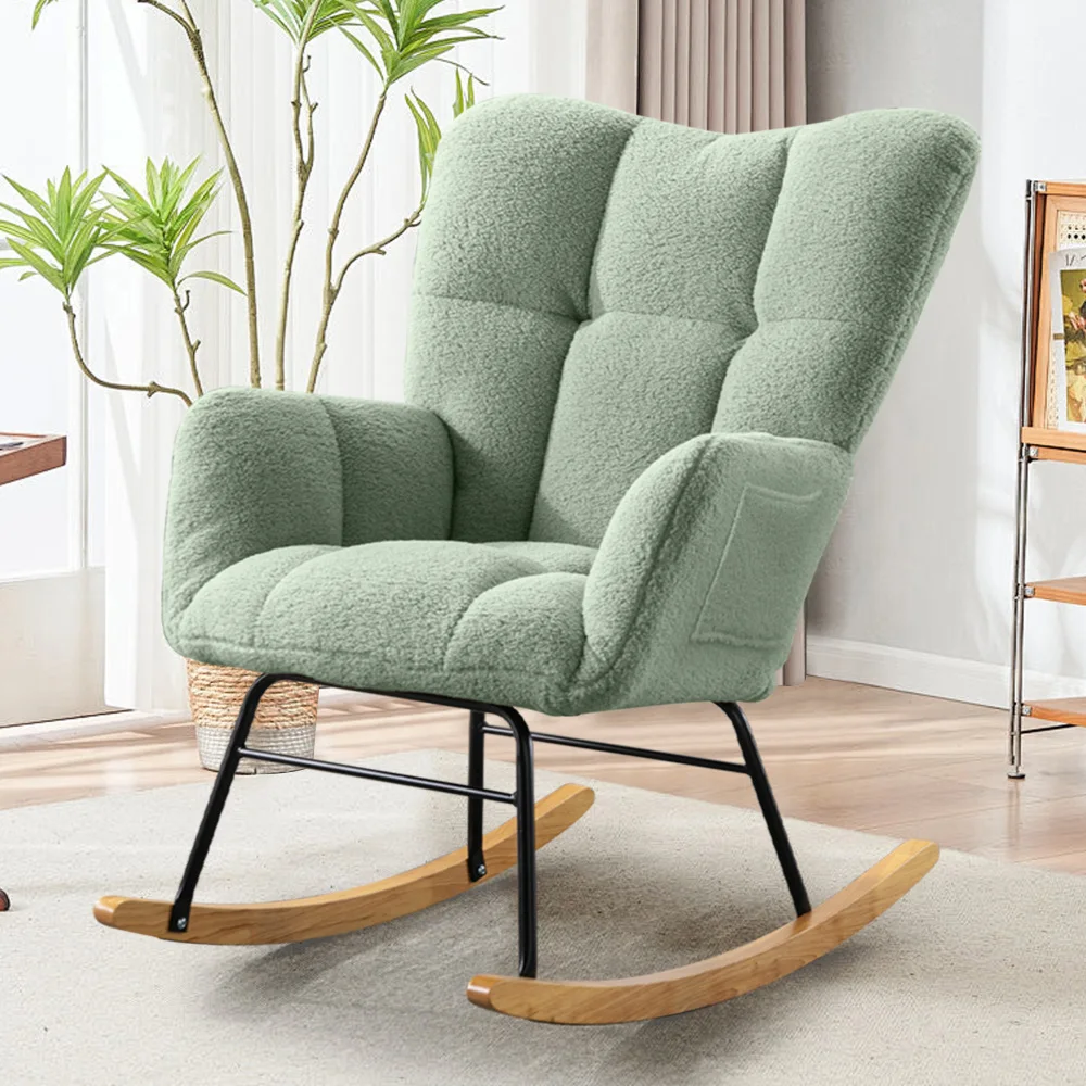 

Ergonomic Modern Chairs Living Room Lumbar Support Meditation Rocking Chair Bedroom Single Muebles Para El Hogar Home Furniture