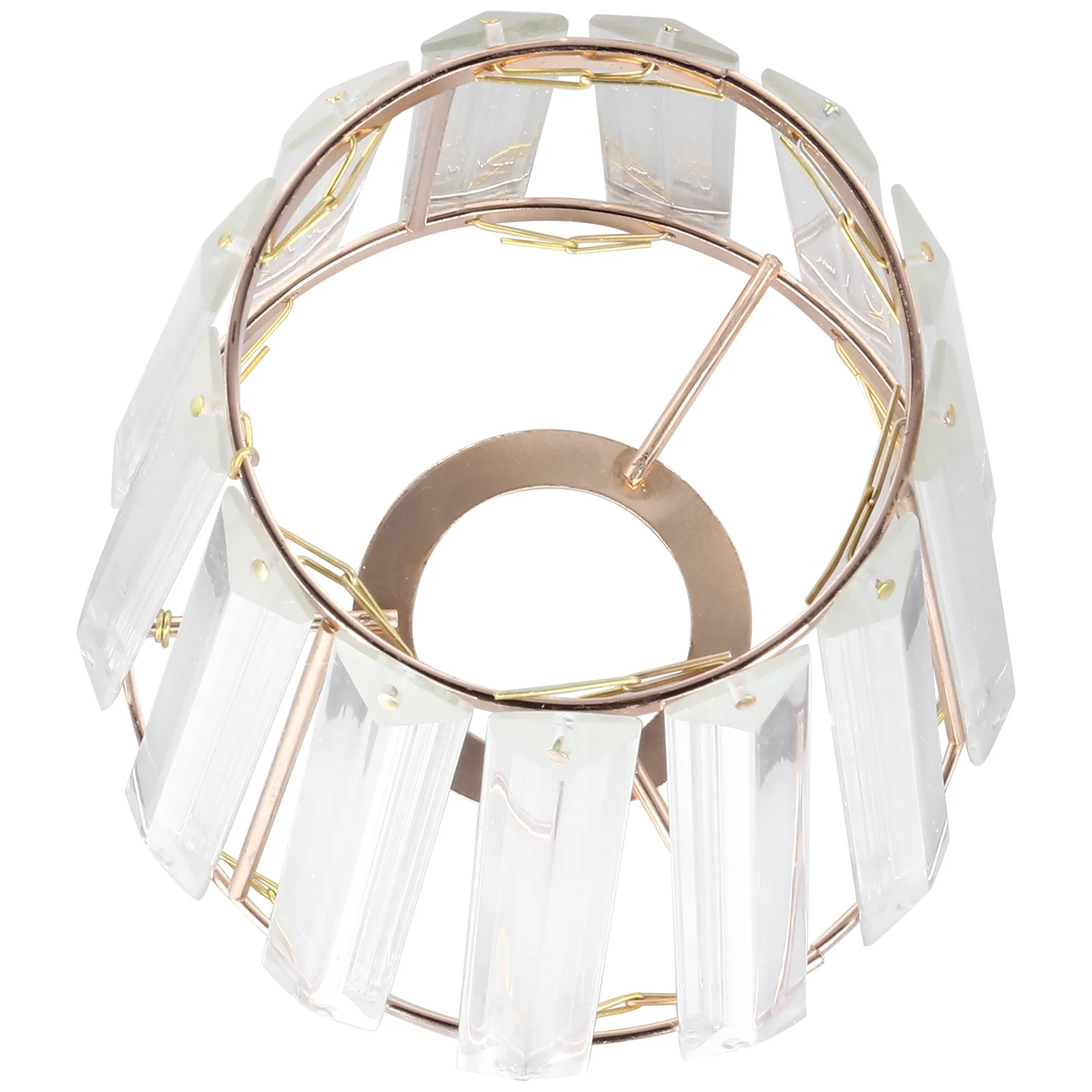 

Crystal Lamp Shade For Ceiling Wall Lamp Iron Art Light Cover Bedroom Living Room Decor Dust Protection Lampshade Ceiling
