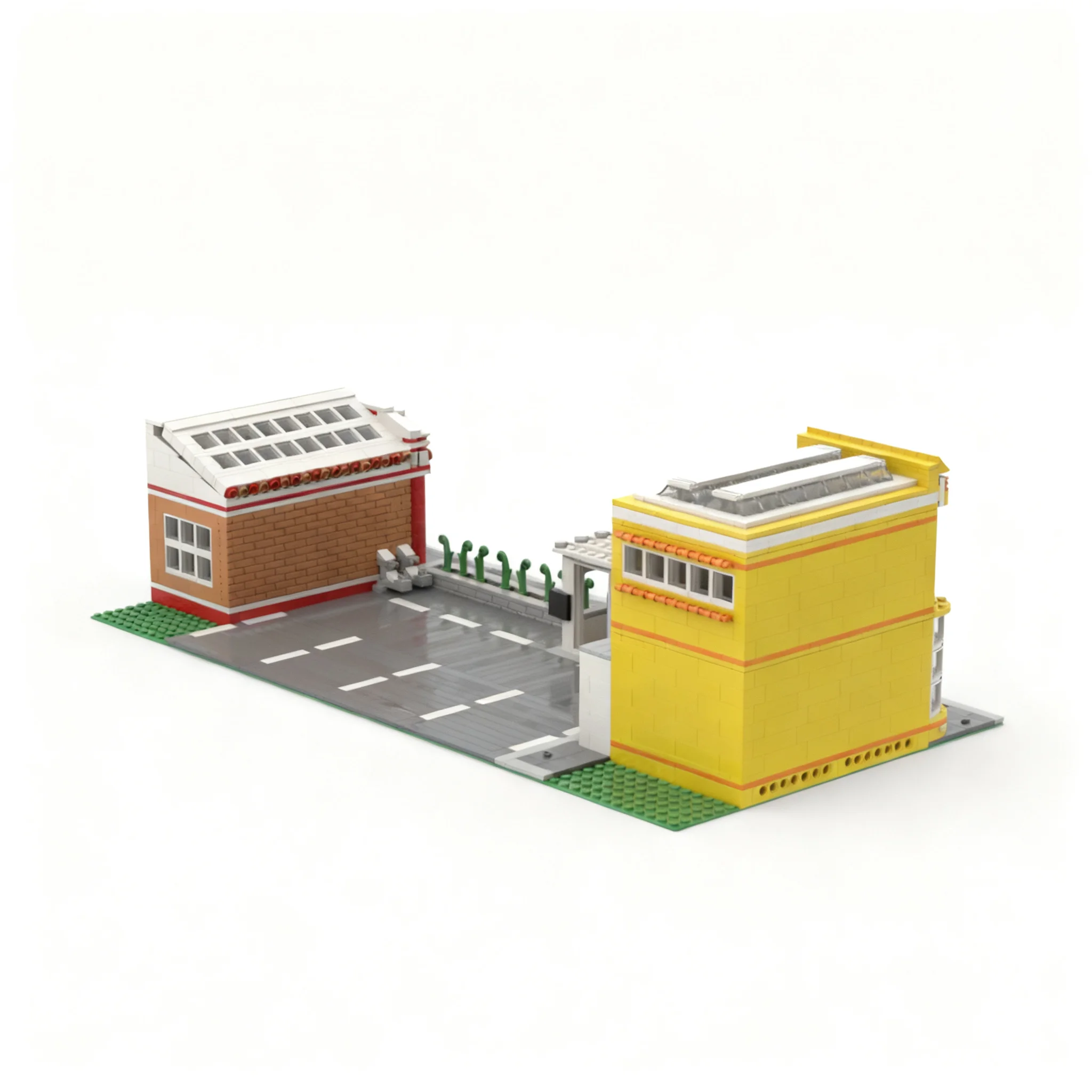 1726pcs MOC City Parking Modular Streetscape Model Toys Building Blocks Architecture Christmas Gift Education Kids Brick Idea