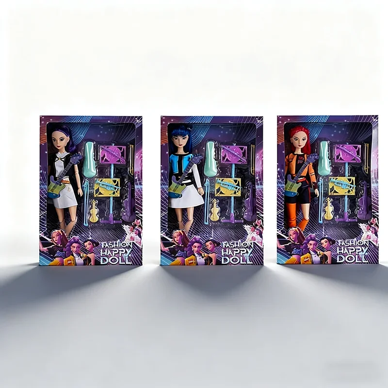 

HOT KpopDemon Hunters Action Figure New K-POP Demon Slayer Vinyl Doll Lumimila Zoey Desktop Ornament Toy For Kid Gifts