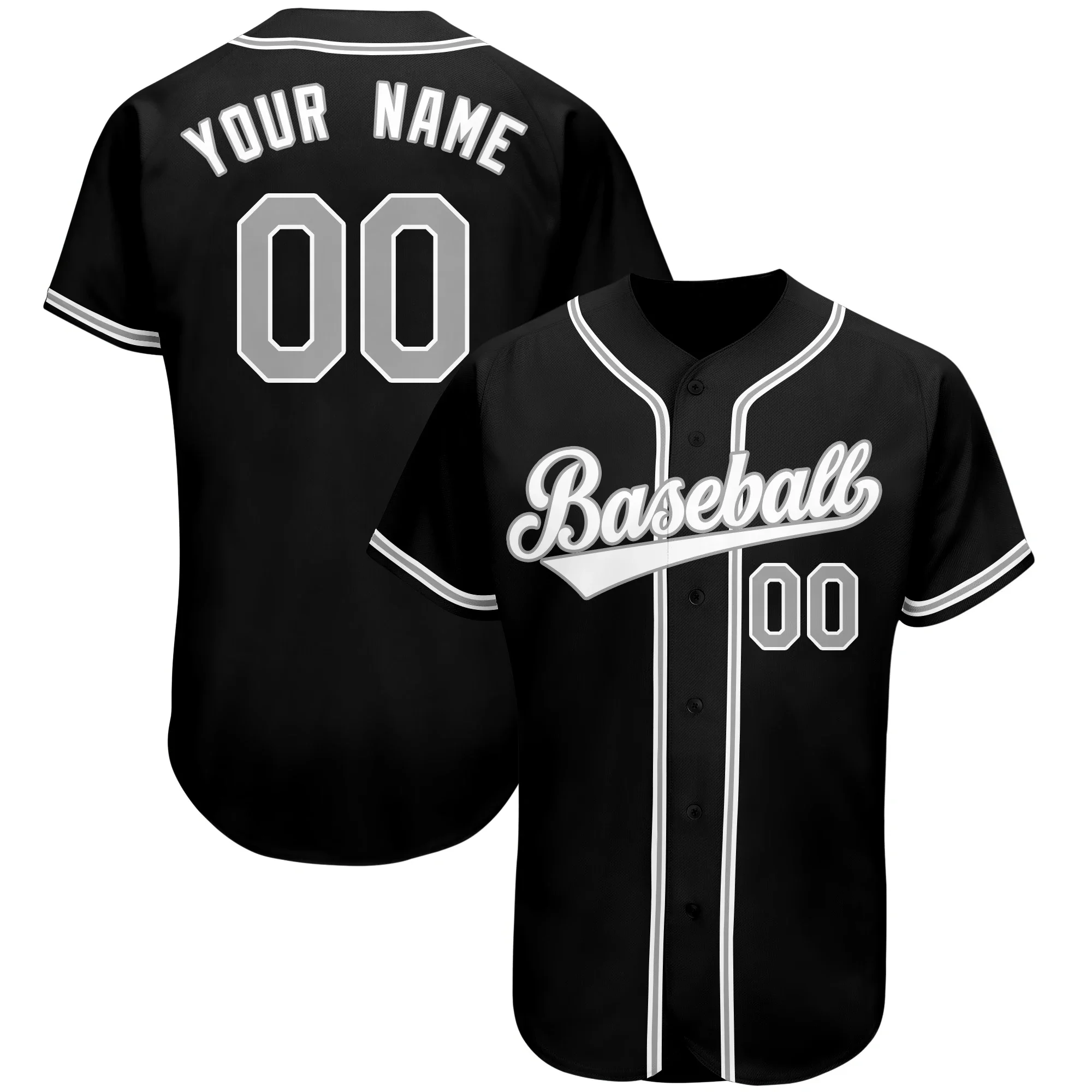 

Custom Baseball Jersey New Baseball Clothes Male Student School Team Game Training Clothes DIY Printing Size 2021