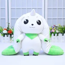 Japan Cartoon Digital Monster cartoon character White Lopmon Lopmon X Plush toys  Children's birthday Presents