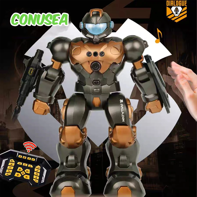 

Rc Robot Intelligent Smart Kids Robots Voice Gesture Sensing Remote Control Programming Singing Walking Dancing Robo Toys Boys