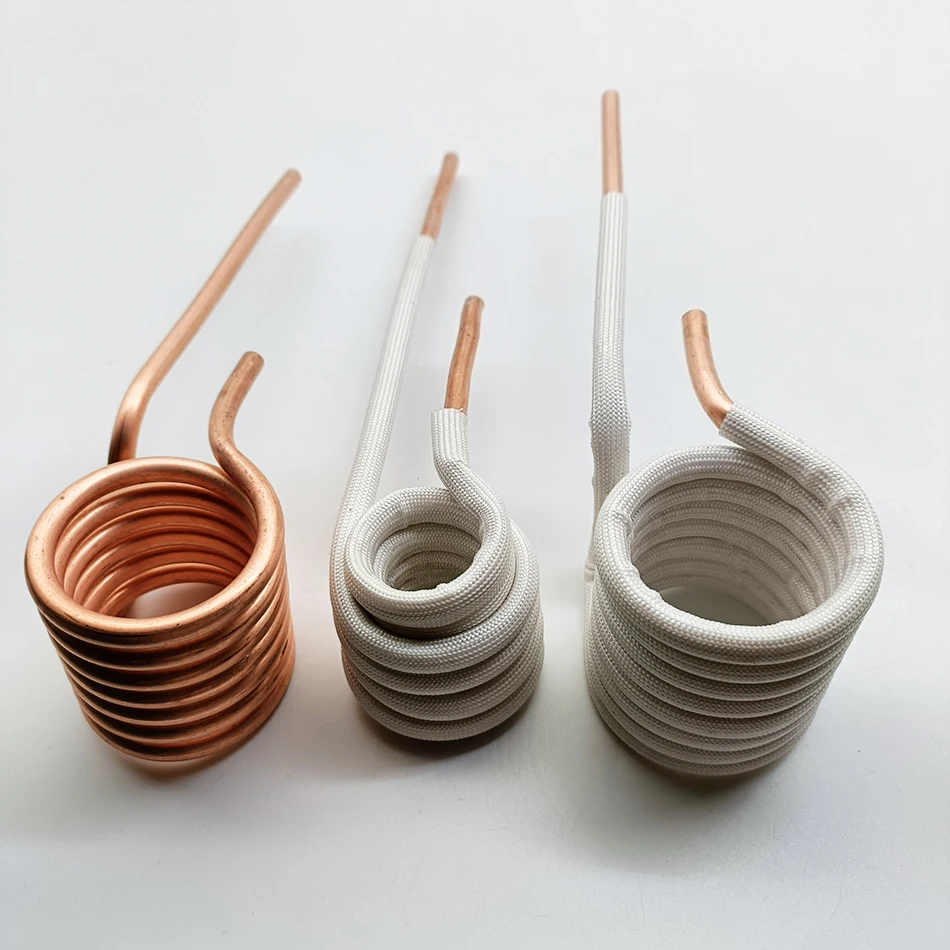 

T2 Фиолетовая медная индукционная нагревательная катушка Медная трубка 6 мм закаленная без нагревательной головки DIY Катушка ZVS