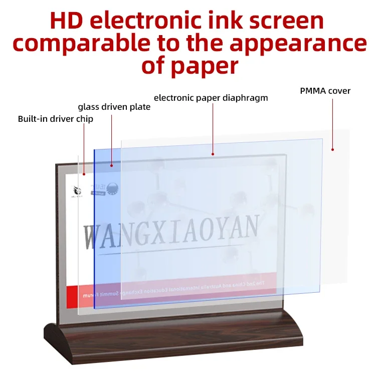 Draadloze E-Paper Display Conferentietafel Kaart, Inktscherm Heeft Een Langere Visuele Afstand En Duidelijkere Weergave, Elektronisch Papierscherm