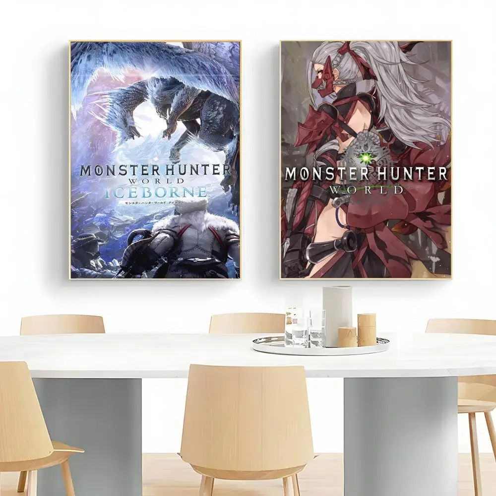 Epic Detailed M-Monster Hunter Fantasy Beast Art Poster Wall Art Print Decorative Mural Home Decor Gift Unframed