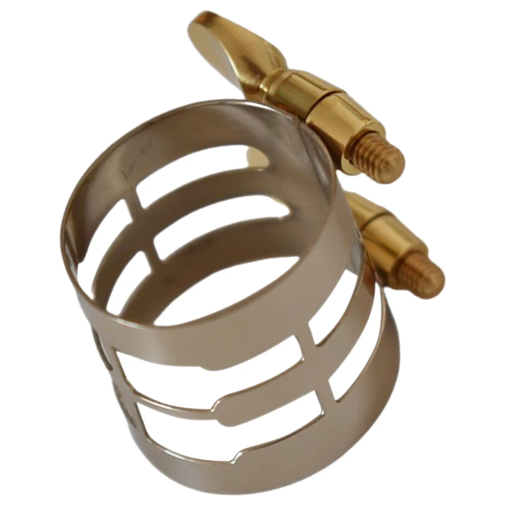 

Universal Alto Ligature Metal Clip Durable Wind Instrument Accessory Adjustable Saxophone Parts Supplies Head Reed Clamp For