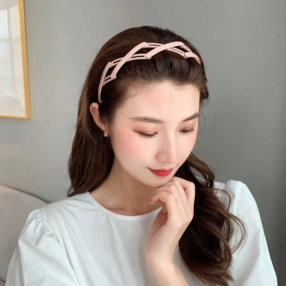 Fashion Non Slip Retractable Foldable Hairbands Headdress Hair Accessories Headband Hairpins Unisex