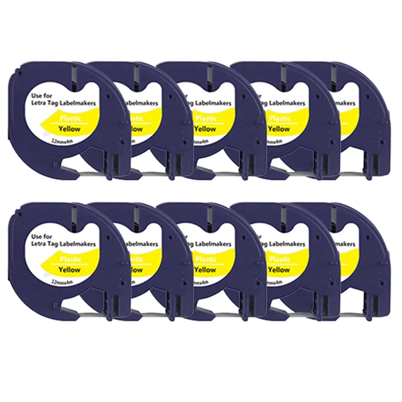 ABJN-Dymo Letratag LT100H LT100T シリーズラベルマシン 91331 12Mmx4m コーディングマシンラベル感熱印刷紙