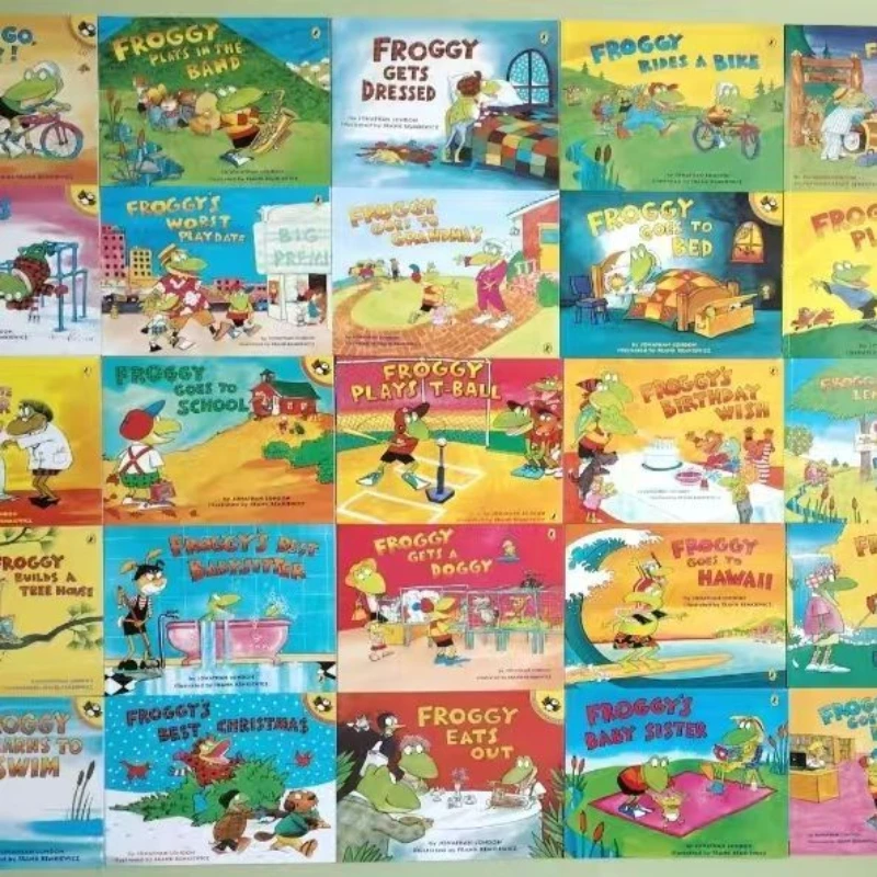 Little Frog 25 Books for Children's Spiritual Growth, Family Education, English Picture Books, Children's Bedtime Stories Livros