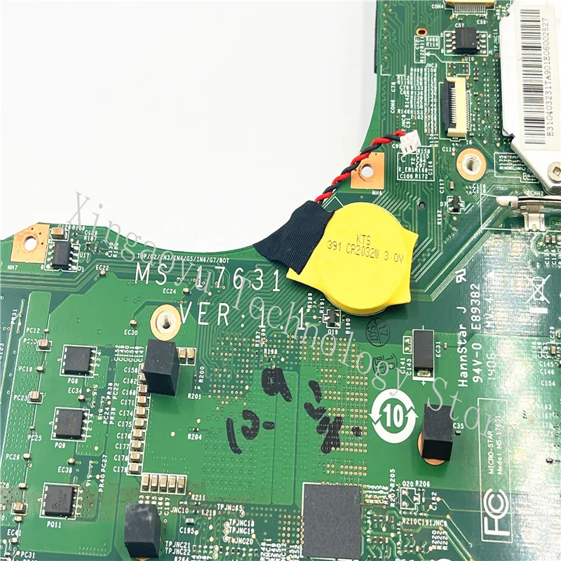 Imagem -04 - Placa-mãe Original para Laptop Msi Gt70 100 Testado Perfeito Ms1763 Ms-17631 Ver: 1.1 2.0 Ddr3