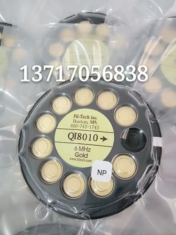 Imagem -03 - Bolacha de Quartzo Chapeada a Ouro Bolacha de Mhz Qi8010 Dupla Face
