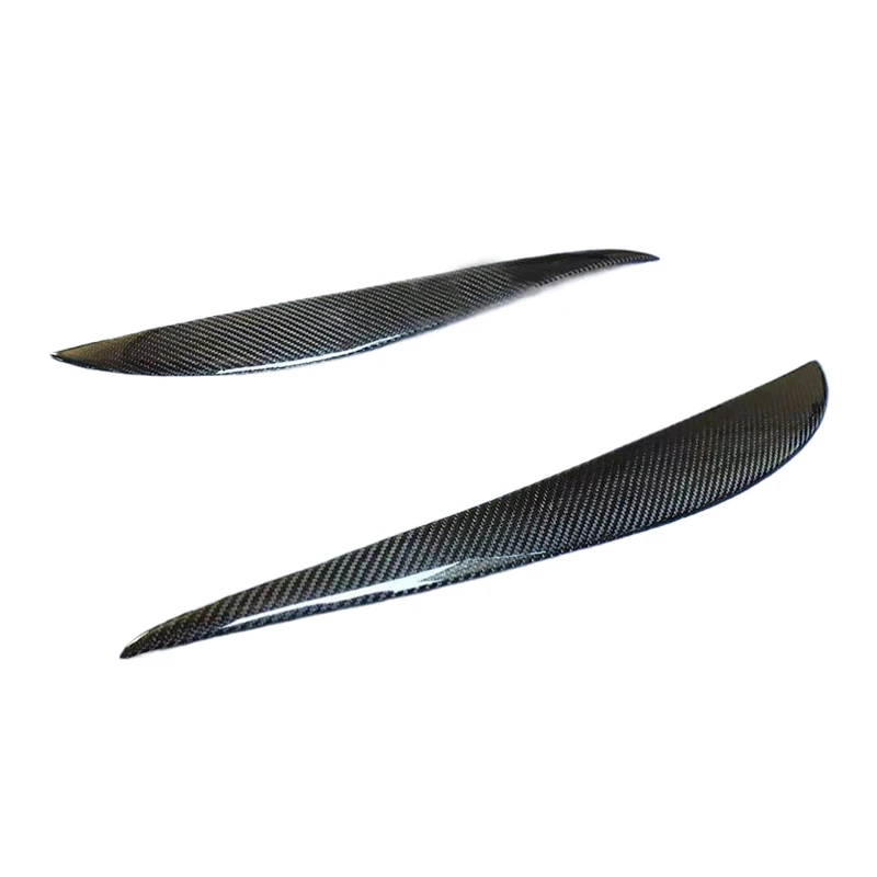 Real Carbon Fiber Car Headlight Eyelid Cover for Honda FIT Jazz 2001 - 2007 GD3 Front Lamp Eyebrows Decorative Sticker GD1 view 3