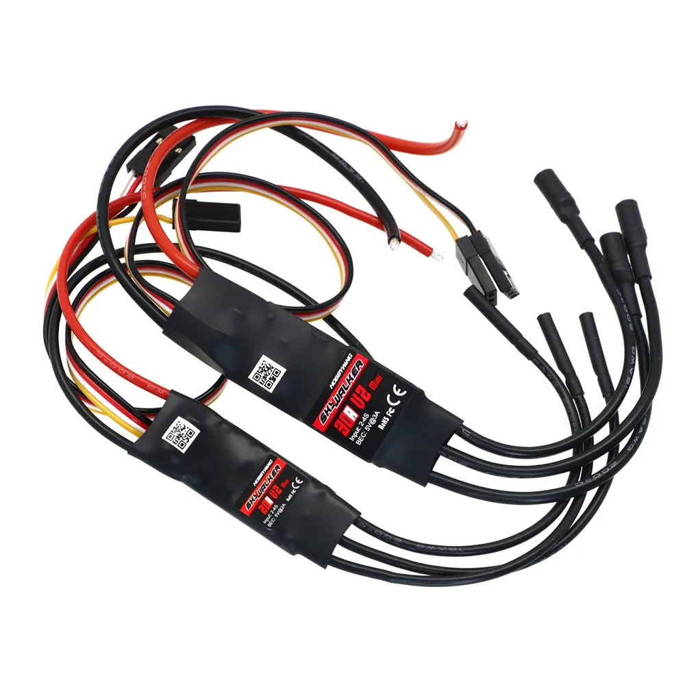 

Hobbywing Skywalker 20A / 30A V2 Mini 4S Brushless ESC with UBEC for RC FPV Airplane Helicopter
