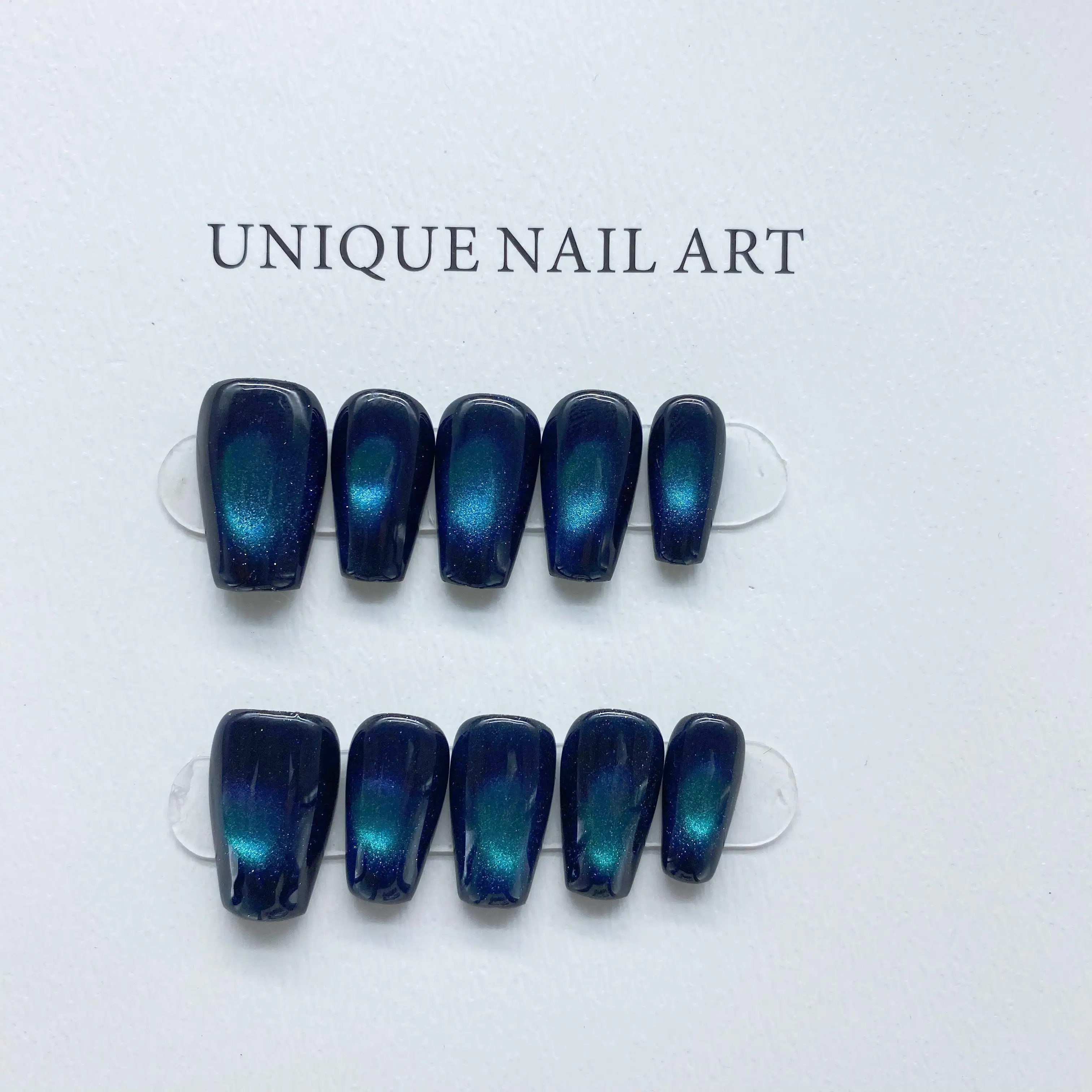 Hot-Knowing Blue Chasing Light Cat Eye Gel, Poignées élégantes, Amovible, Réutilisable, Blanc, Presse faite à la main, Haute qualité, N64.