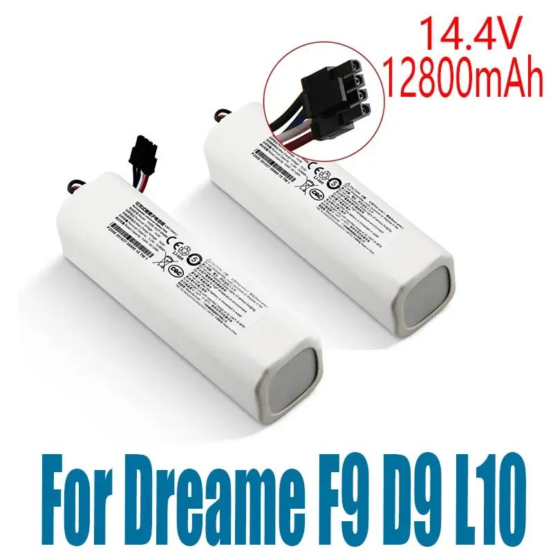 Original 14.4V 12800mAh Robotic Vacuum Cleaner Replacement Battery For Dreame F9 D9 L10 Pro Plus RLS3 RLS5 RLS5L RLS5D Part