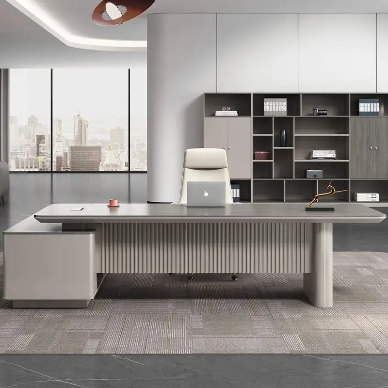 

Premium Desk boss table president table simple modern desk office furniture manager office desk and chair combination