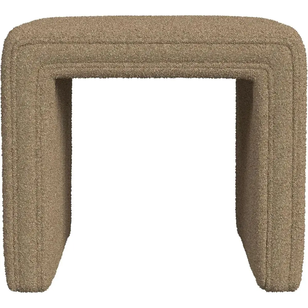 

ern Channel Tuted Ottoman|Home Décor|Ottoman or Living Room & Bedroom - Brown Boucle