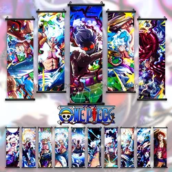 ONE PIECE Poster Monkey D.Luffy Gear 5 Home Decor Roronoa Zoro Wall Artwork Edward Newgate Hanging Painting Anime Scroll Picture