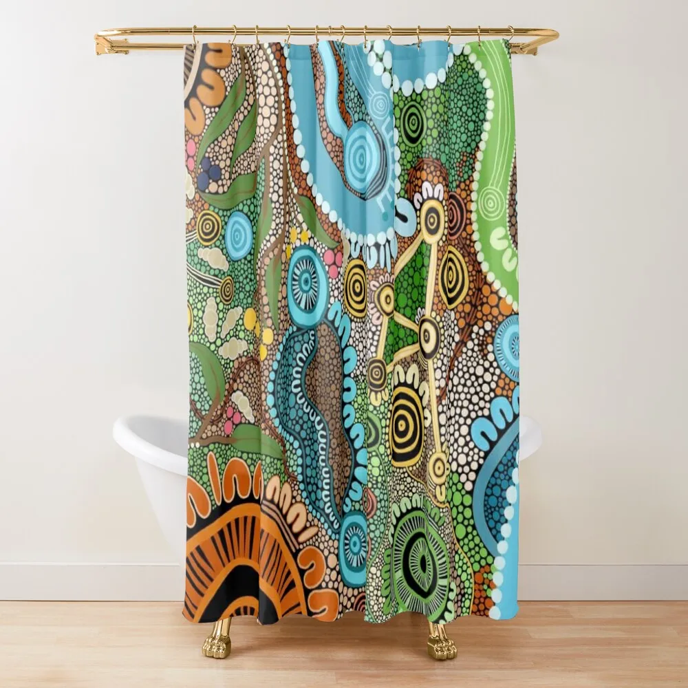 

Australian aboriginal art Shower Curtain Bathroom Deco For Bathrooms Set For Bathroom Curtain