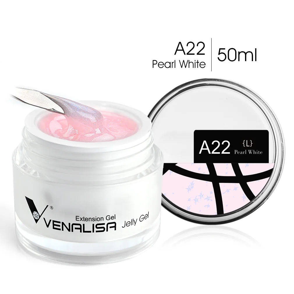 Ven alisa 50ml Rose Pink Builder Gelee Gel Erweiterung Nagels tudio profession ell verwendet selbst nivellierende transparente Gel Nagel Gel politur