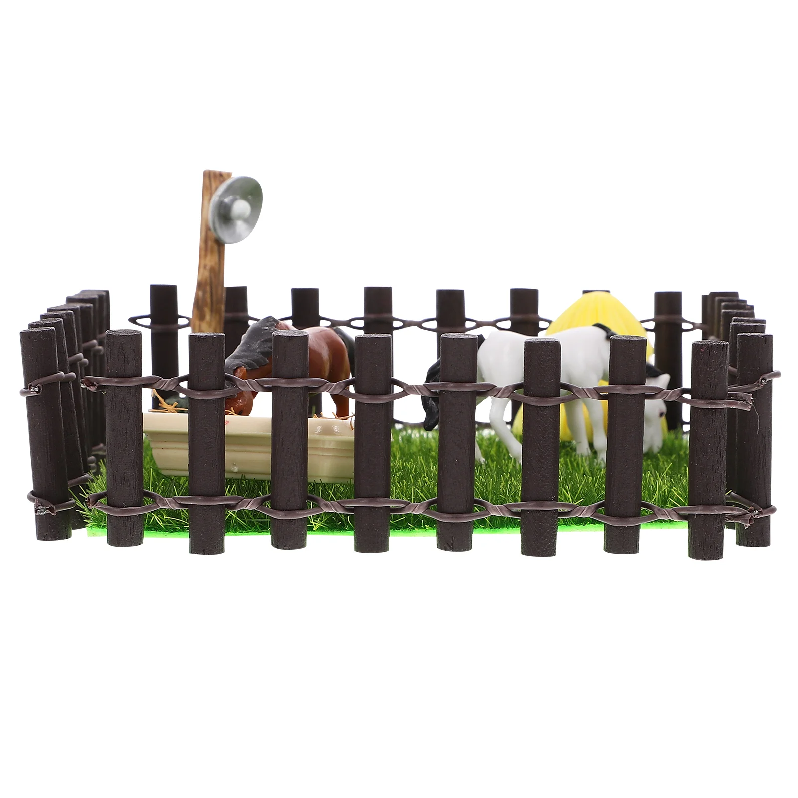 Dollhouse Racecourse Multi-functional Miniature Stable Toy Stud-farm Playtset Pretend Horse The Fence Plastic DIY