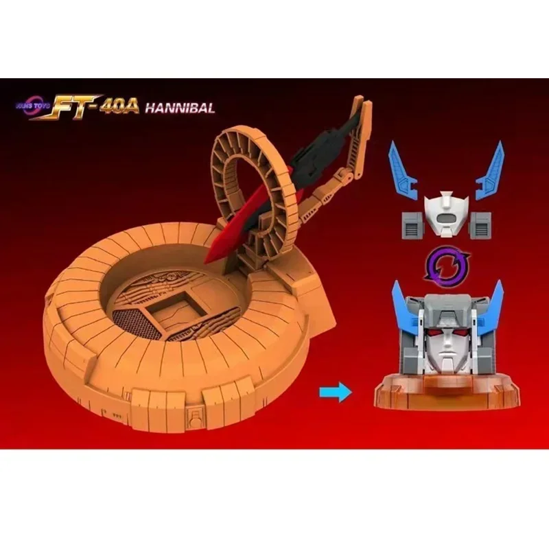 FansToys - Figurka Akcji Transformująca FT-40A FT40 FT40A Hannibal Fortress Maximus, Robot Ze Stopu Metali, Zabawka 100% Nowa
