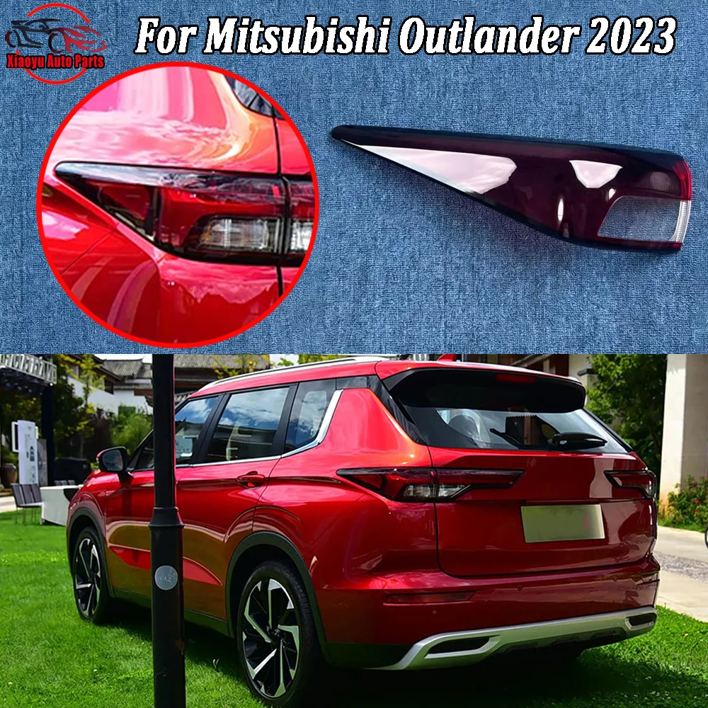 Car Accessories Rear Outer Taillight Shell Tail Lamp Cover Turn Signal Stop Light Mask Plexiglass 2023 For Mitsubishi Outlander