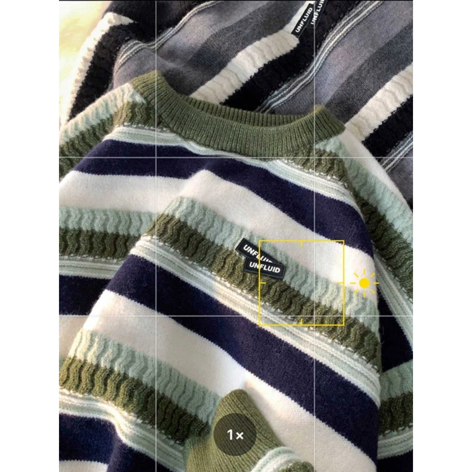 ملابس تريكو مخططة للرجال 2024 جديدة لخريف وشتاء تصميم هيب هوب أمريكي عصري كسول Sle توب بوليستر قابل للتنفس مزيج طويل Sl... #1