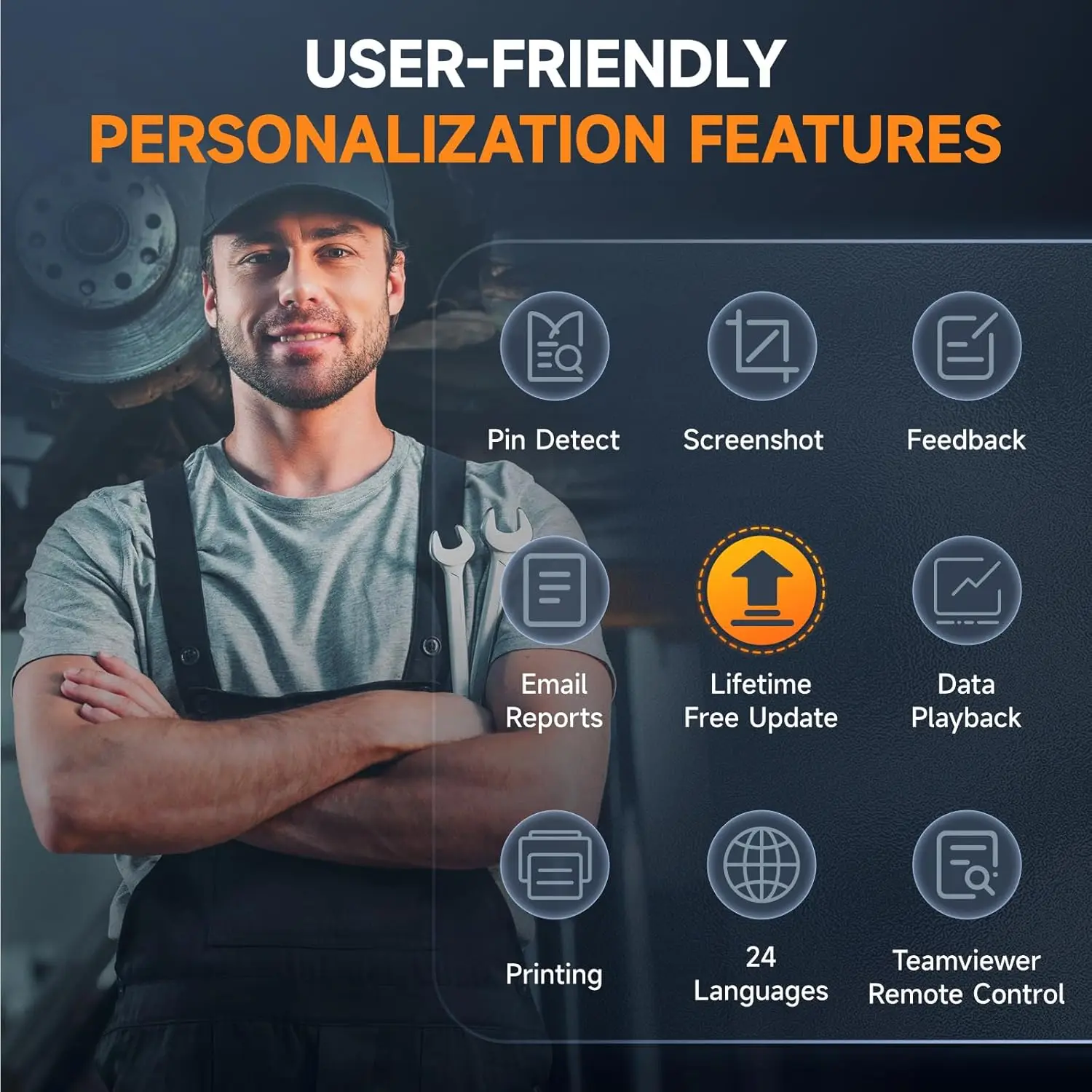 FOXWELL HD500 الماسح الضوئي للشاحنة الثقيلة DPF Regen حاقن انقطاع الحد إعداد جميع نظام الديزل أداة مسح تشخيص السيارات