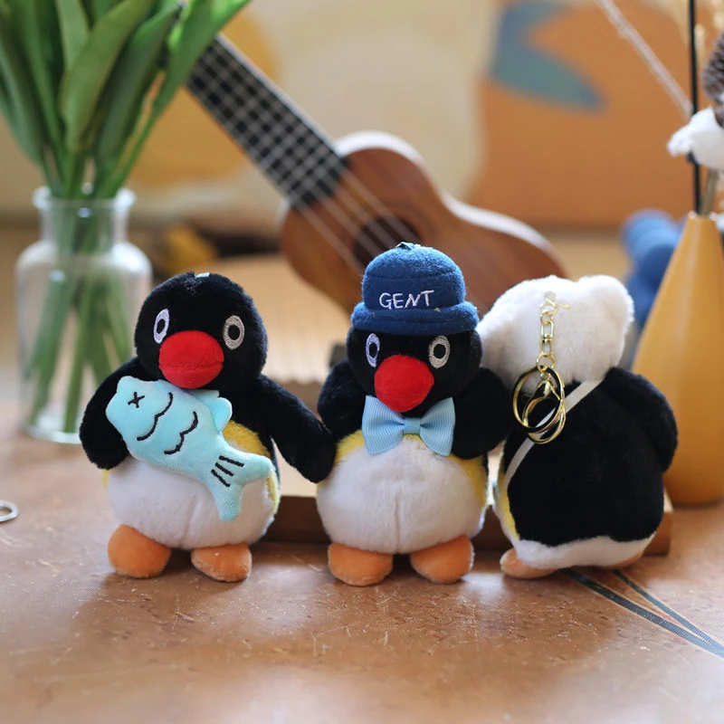 Kawaii Creatieve Kleine Pinguïn Hanger Cartoon Schattige Pinguïn Pluche Pop Sleutelhanger Rugzak Decoratie Accessoires Kinderen Geschenken