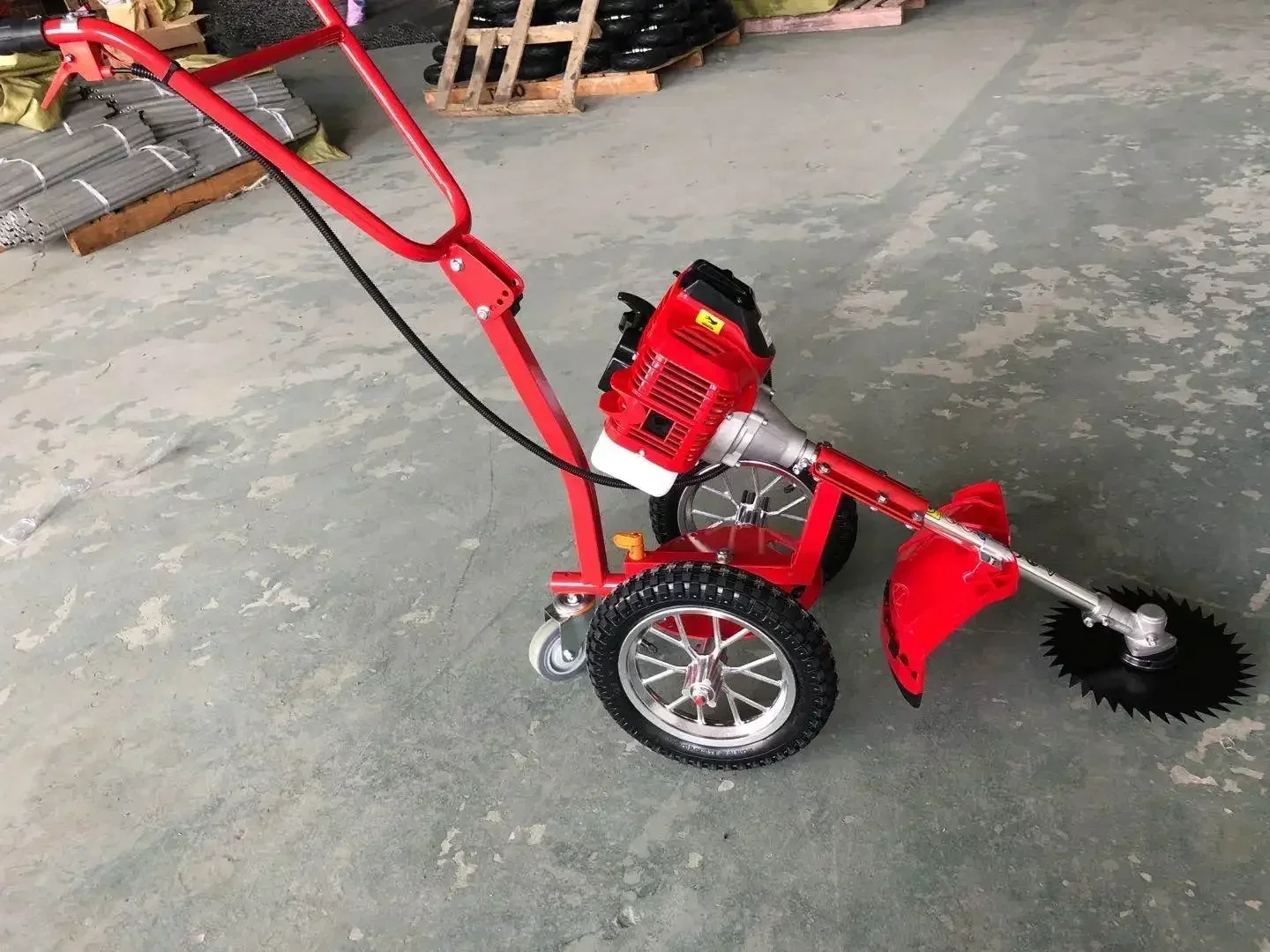 Best Selling Handle 52Cc Engine Steel Wire Wheel Trimmer Head For Brush Walk-Behind-Brush-Cutter