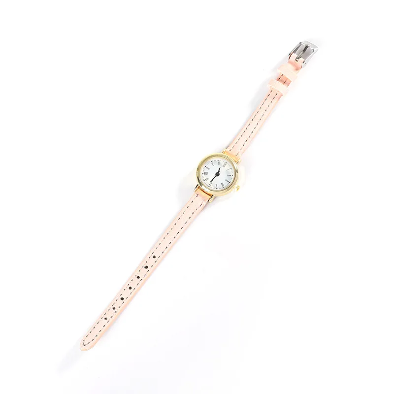 Ins-relojes artísticos minimalistas para mujer, esfera pequeña, temperamento Digital romano, de gama alta, Correa fina versátil, reloj de cuarzo