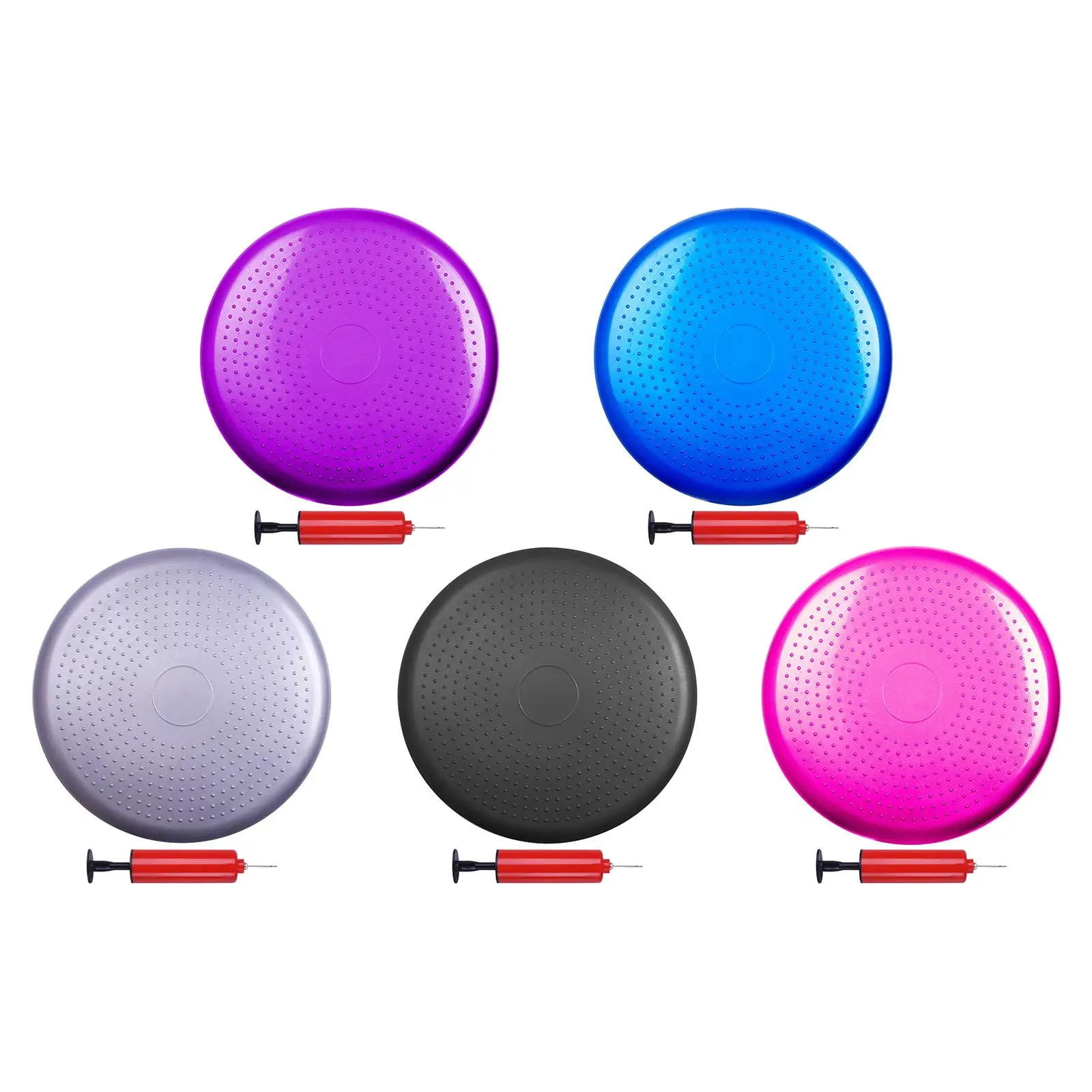 Yoga Balance Ball Gym Inflatable Stability Wobble Training Balanced Cushion Fitness Massage Pad Mat Disc Cushion