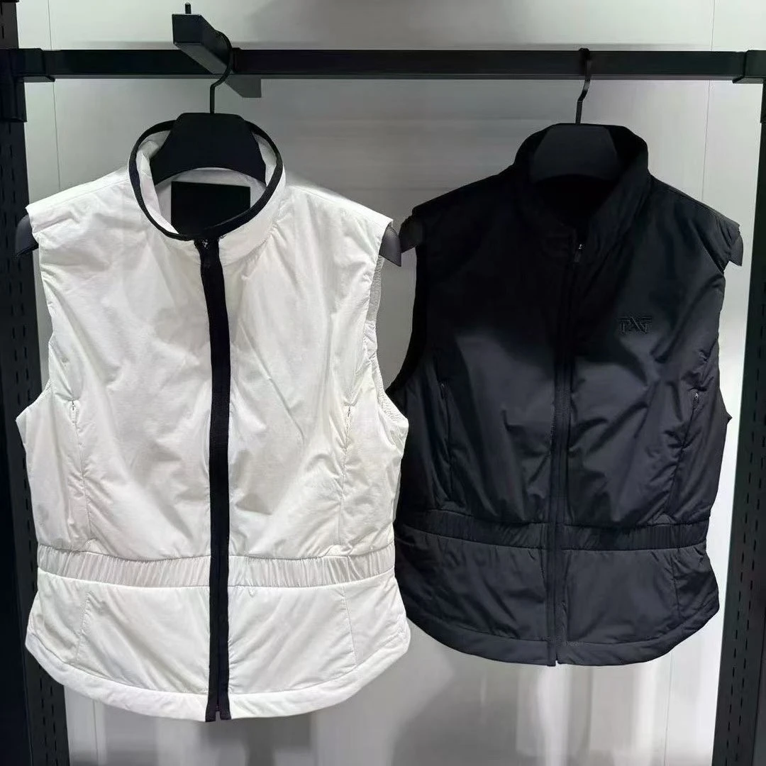 2026 Early Autumn Women Golf Vest Thin Padded Sleeveless Waistcoat Fit  Age-reducing Lightweight Sports Outerwear for Golf Daily