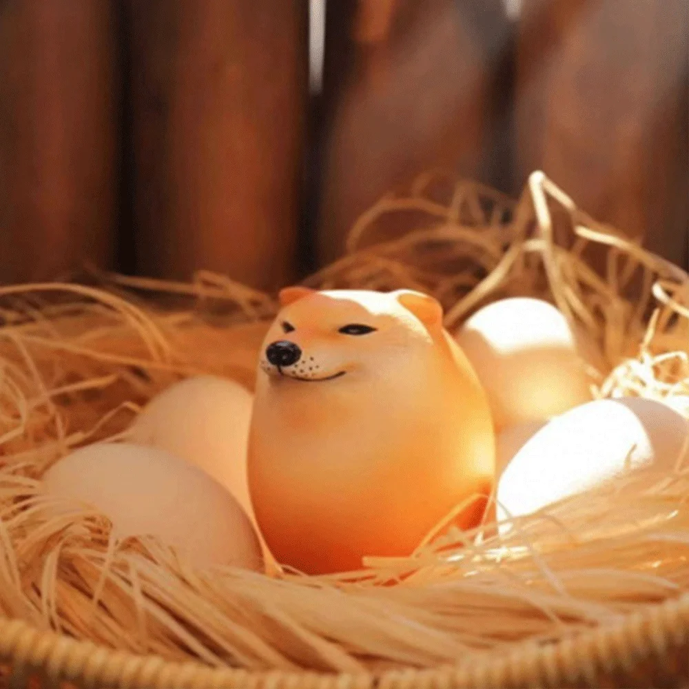 New Hilarious PU Press Slow Rebound Decompression Toy Shiba Inu Dog Egg Funny Desktop Ornaments Interesting Easter Egg Kids Gift